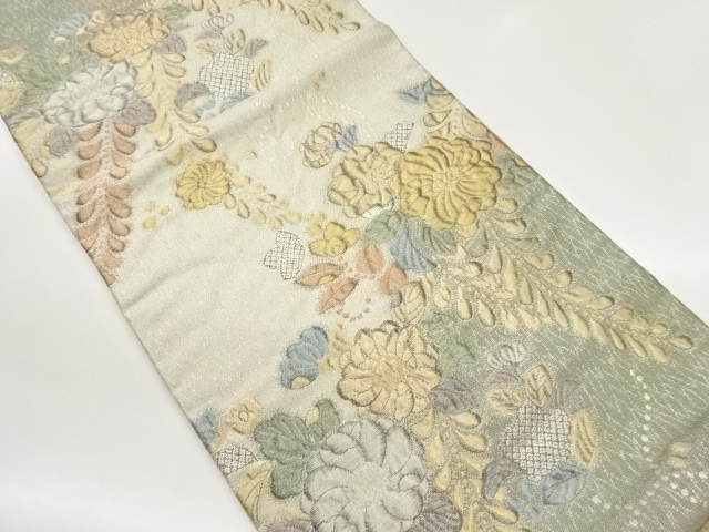 JAPANESE FUKURO OBI / MATELASSE / WOVEN TSUJIGAHANA